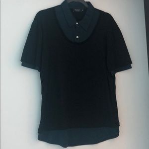 giulianoFujiwara t-shirt polo navy & black size 50